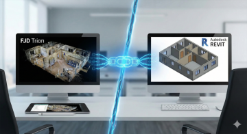 3D skenování a zaměřování budov s 3D skenery FJD TRION